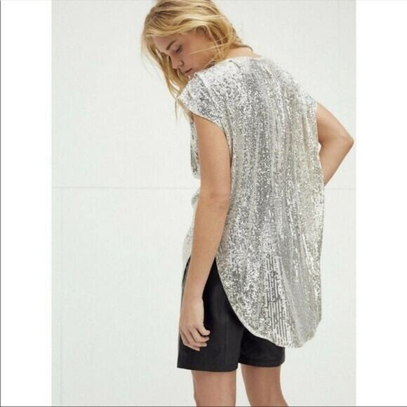NEW Free People $168 Shine Time Live Tunic Size Small Sequins - Picture 3 of 3